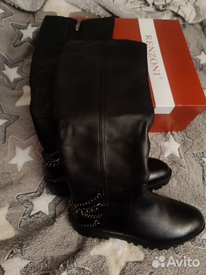 Сапоги женские зимние нат.кожа 39