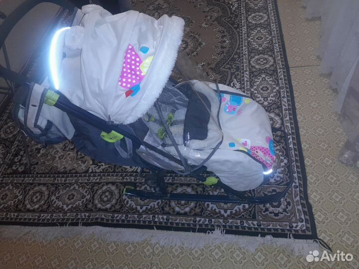 Детские санки коляска