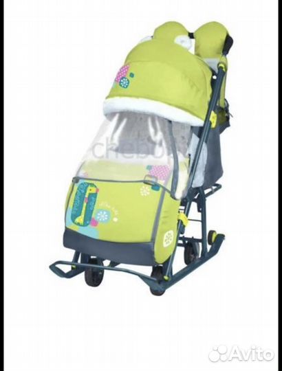 Детские санки коляска ника