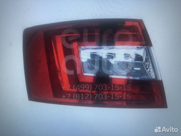Фонарь задний левый skoda octavia A7 2013)