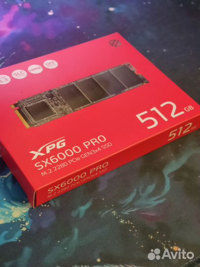 Новый SSD A-Data XPG SX6000 Pro 512GB