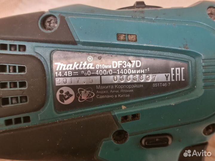 Шуруповерт makita 14.4 бу