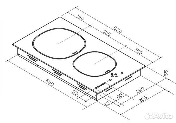 Варочная панель faber 108.0456.298 faber FCH 32