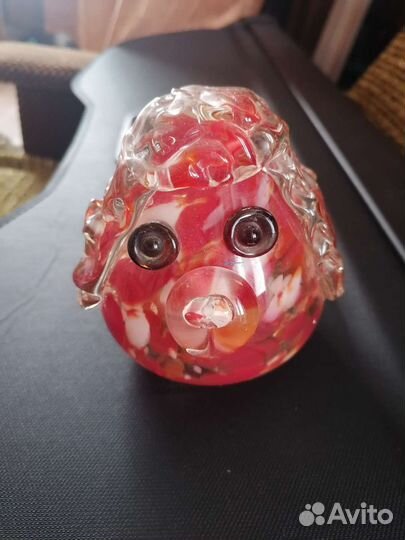 Стеклянная фигура собаки СССР