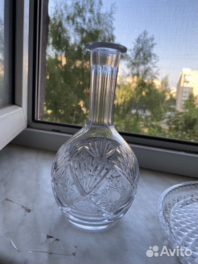Советский винный набор из хрусталя 50-60 годов