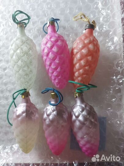 Елочные игрушки СССР. Шишки