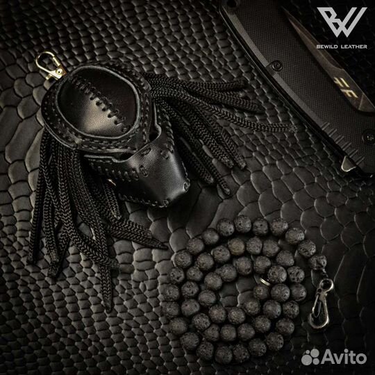 Брелок кожаный Хищник (Predator)