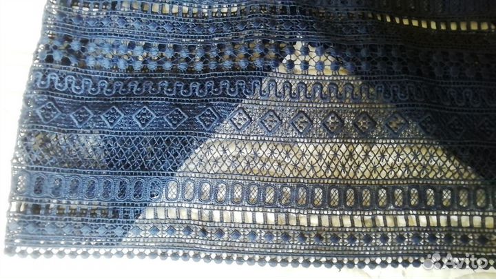 Кружевная гипюровая юбка