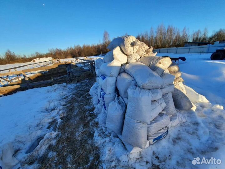 Навоз конский в мешках