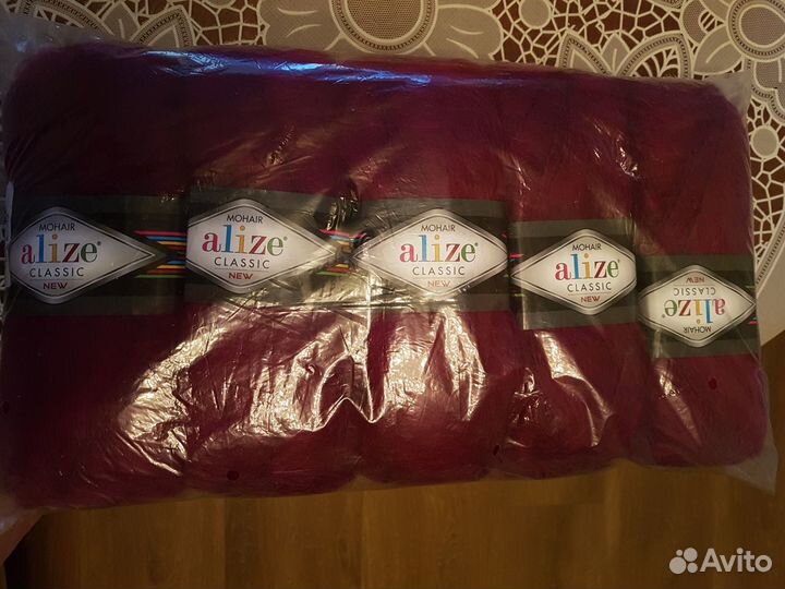 Пряжа для вязания мохер