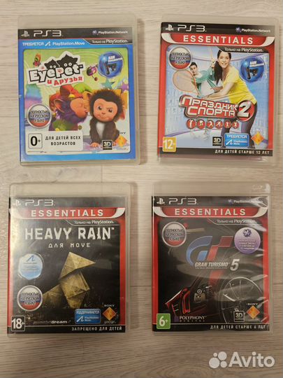 PS Move для PS3 / PS4 + камера + много игр