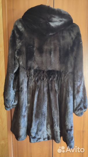 Шуба норковая 46 48 бу черная