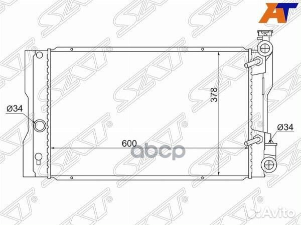 Радиатор Toyota Corolla (E150) 06-13 / Wish 09-12