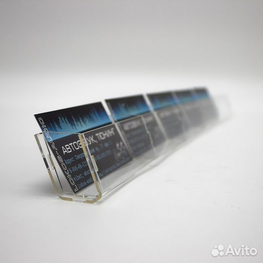 Настенная подставка под визитные карточки на 5 ка