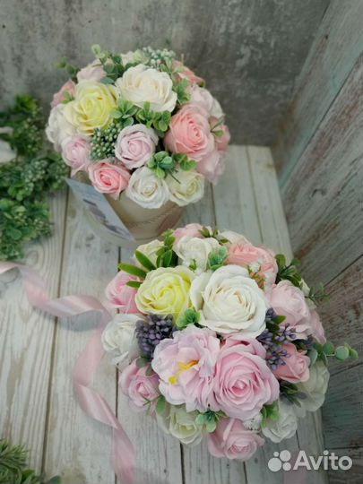 Букет из мыла розочки