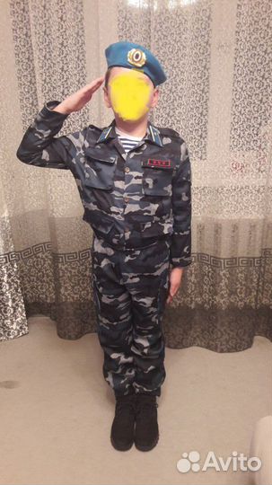 Новогодний костюм на мальчика - военный, десантник