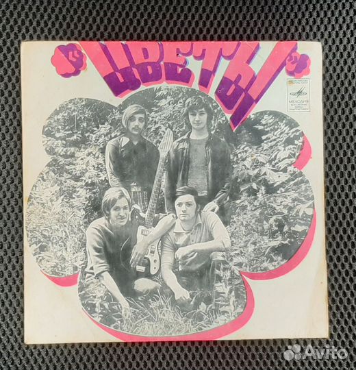 Виниловая пластинка группа Цветы
