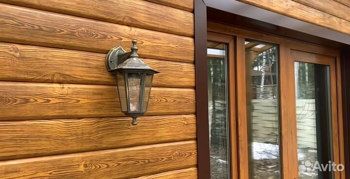 Сайдинг металлический под брус