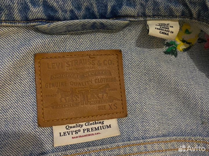 Джинсовая куртка levis оверсайз оригинал