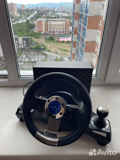 Два триггера + Руль игровой для пк