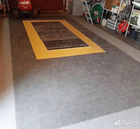 Модульный пвх пол для автомойки