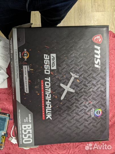 Материнская плата с процессором и памятью