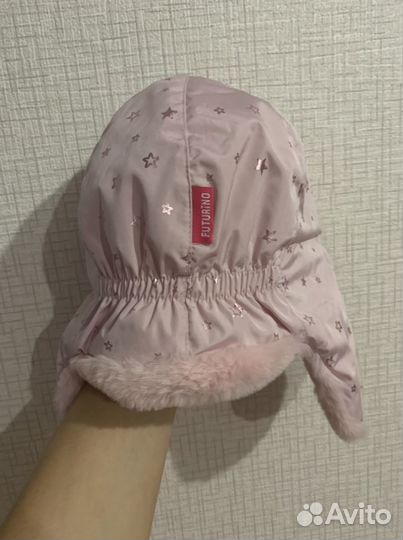 Шапка зимняя для девочки р 50-52