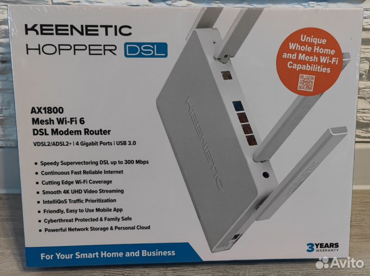 Wifi роутер Keenetic Hopper DSL KN-3610