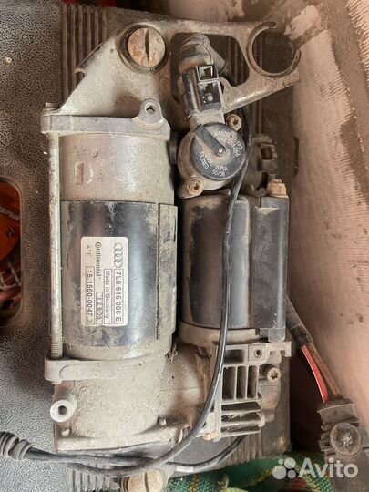 Компрессор пневмоподвески audi q7 4l