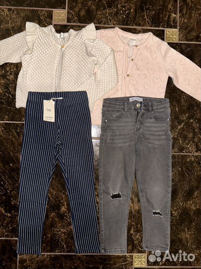 Вещи на девочку Zara, Mothercare, H&M, Adidas