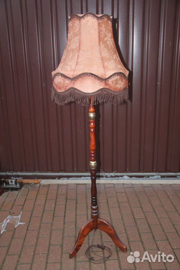 Торшер напольный светильник маркиз абажур гдр СССР