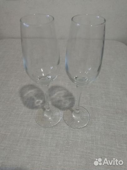 Бокалы стеклянные, новые