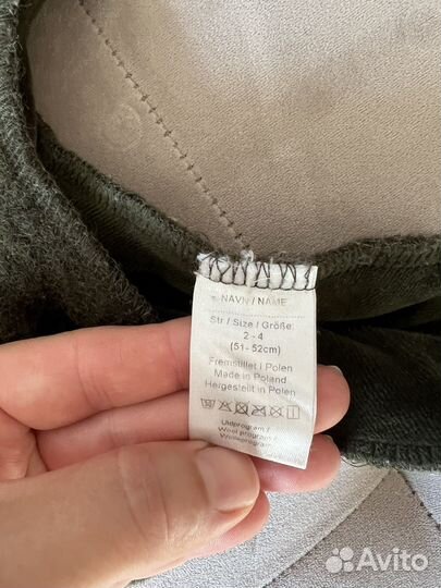 Шапка шлем HutteliHut Dino Wool 2-4 года