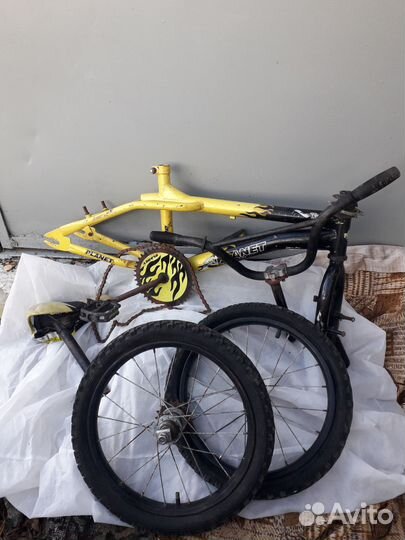 Трюковый подростковый бмх по запчастям