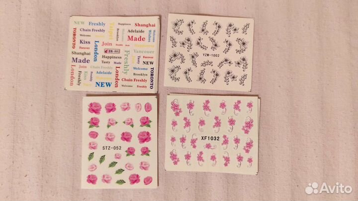 Наклейки для ногтей водные