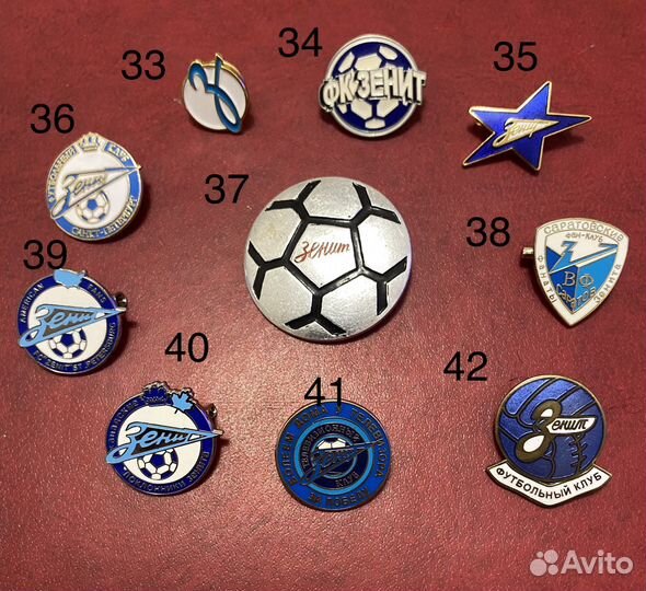 Значки фк Зенит коллекция