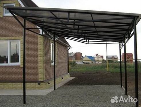 Металлические навесы для автомобиля