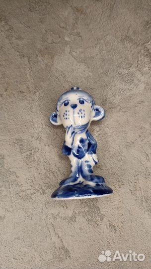 Статуэтка Гжель обезьяна