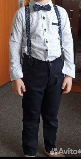 Рубашка и брюки на мальчика 128