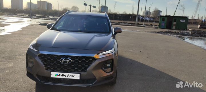 Hyundai Santa Fe 2.0 AT, 2019, 76 000 км