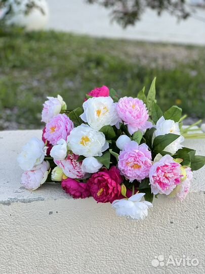 Искусственные цветы пионы