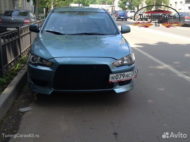 Клыки переднего бампера для Mitsubishi Lancer X