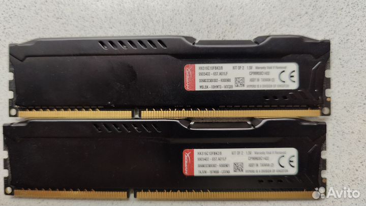 Оп. Kingston ddr3. 8 gb