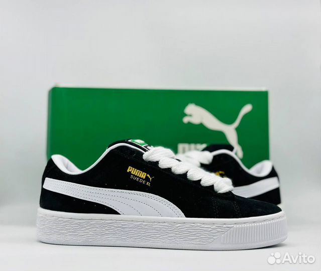 Кеды puma suede xl черные