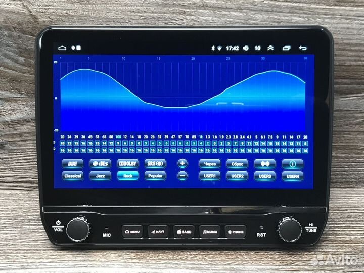 Магнитола XY Auto 1/16 + физические кнопки и ручки