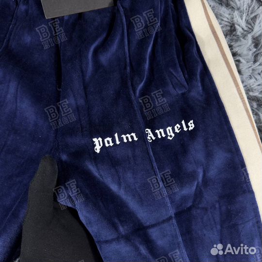 Штаны palm angels track pants велюр