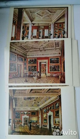 Окрытки Здания и залы Эрмитажа Новый Эрмитаж аквар