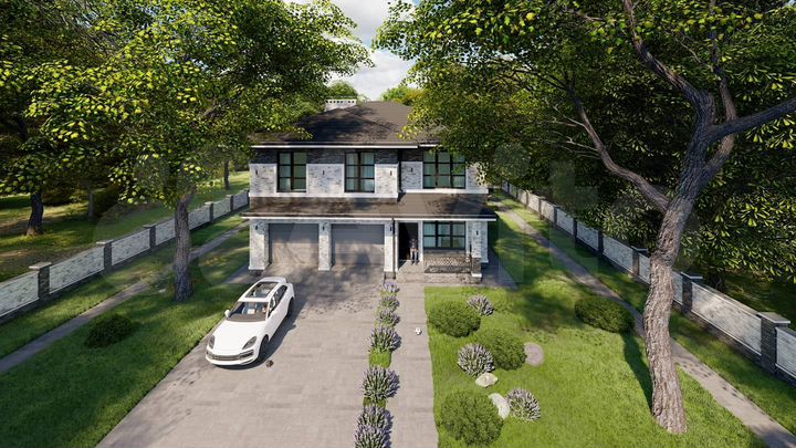 Коттедж 300 м² на участке 8 сот.