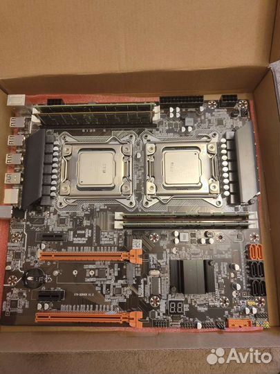 Материнская плата qiyida x79 комплект 2-ух проце