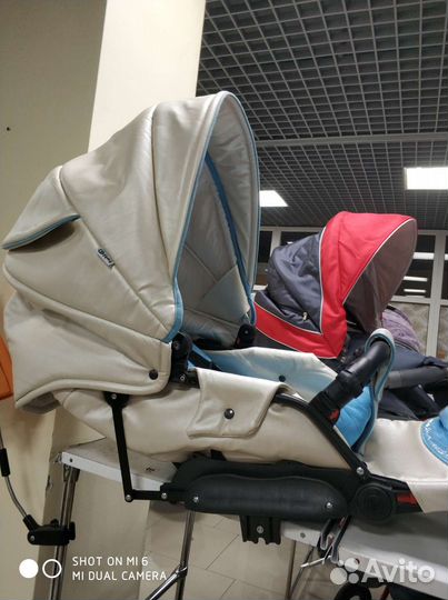 Коляска 2 в 1 эко-кожа